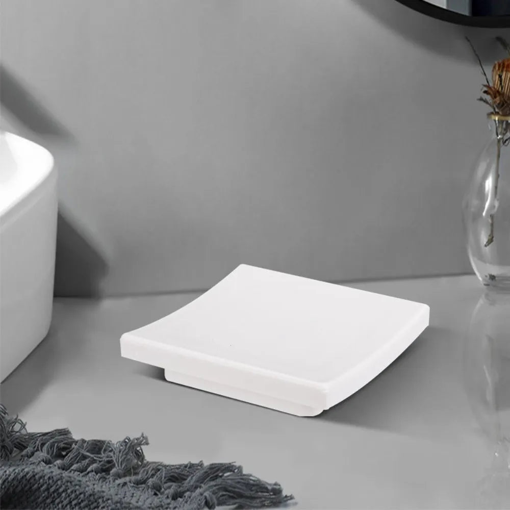 Square Arch Black Soap Dish