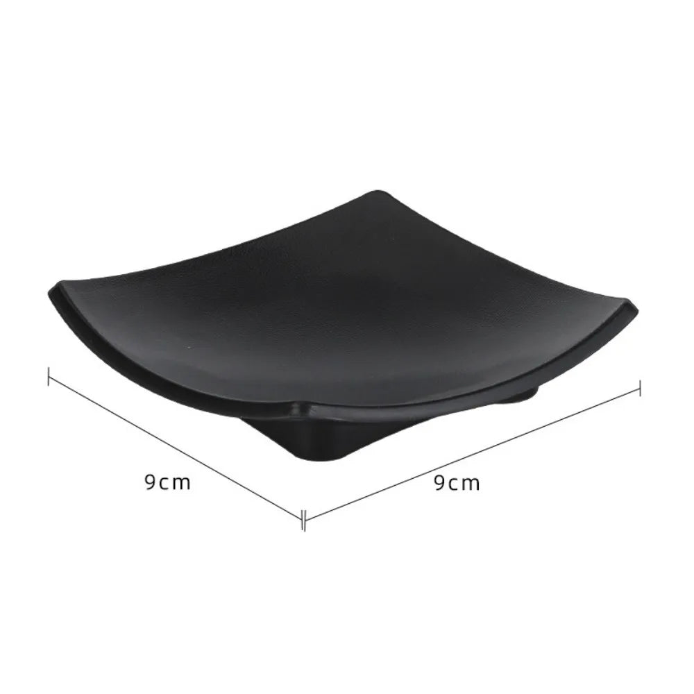 Square Arch Black Soap Dish